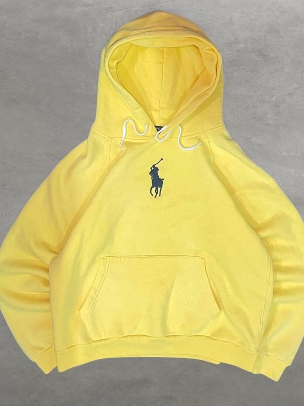 Polo Ralph Lauren Hoodie Big Pony yellow womens Large